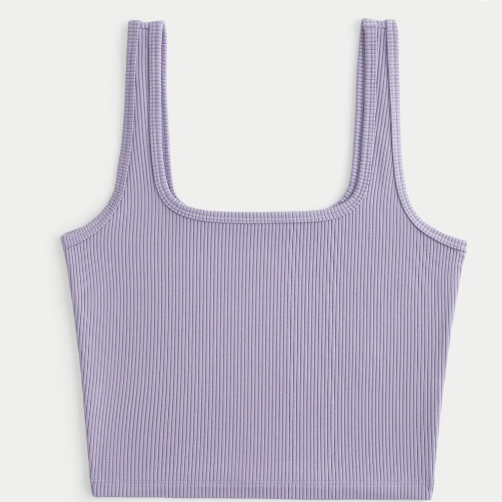 NWT - Hollister Women’s Seamless Ribbed Square Neck Tank L